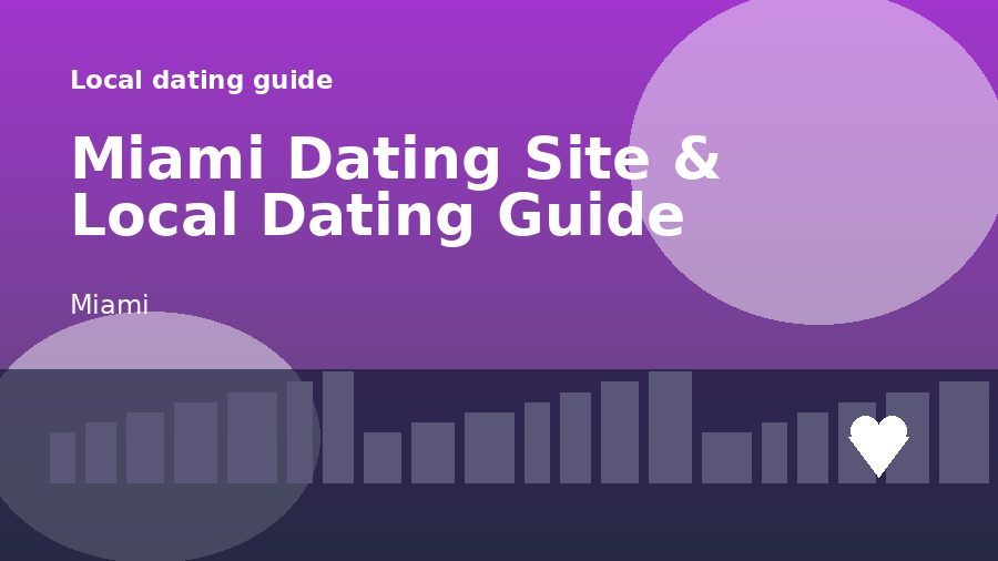 A local dating scene illustration for Miami Dating Site & Local Dating Guide