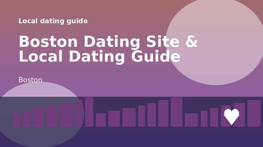 A local dating scene illustration for Boston Dating Site & Local Dating Guide