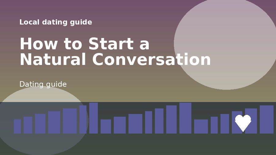 A dating guide illustration for Hur man startar ett naturligt samtal med någon du gillar