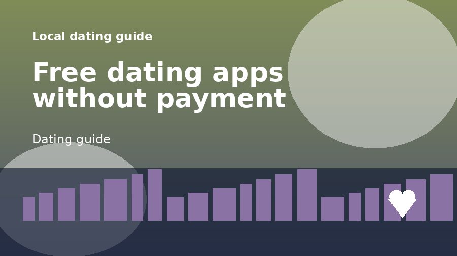 A dating guide illustration for Free dating apps without payment