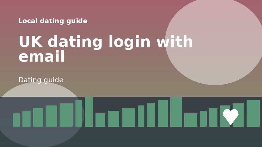 A dating guide illustration for UK dating login with email