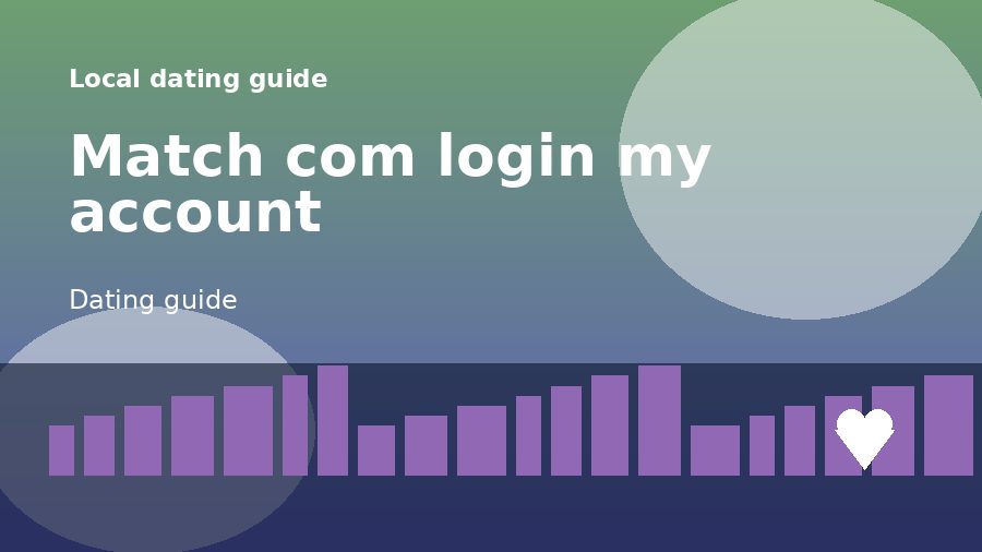 A dating guide illustration for Match com login my account