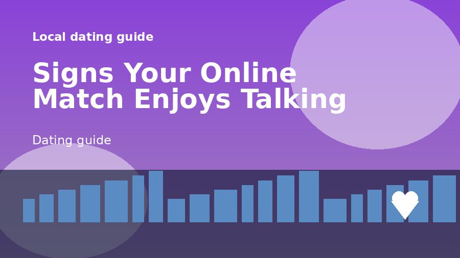 A dating guide illustration for Signs Your Online Match Enjoys Talking to You