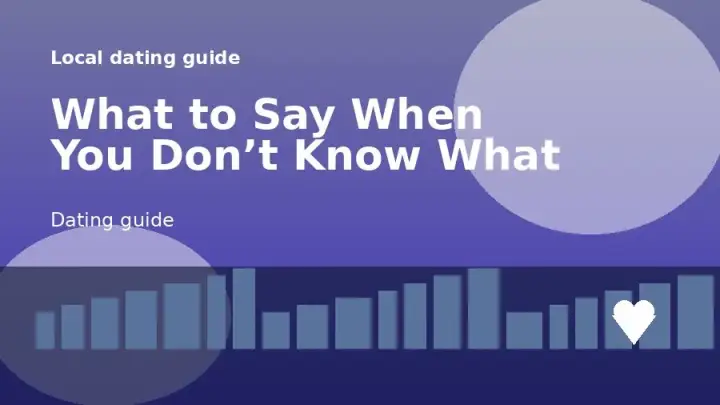A dating guide illustration for מה לומר כשאתה לא יודע מה לומר