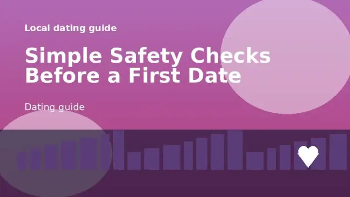 A dating guide illustration for Simple Safety Checks Before a First Date