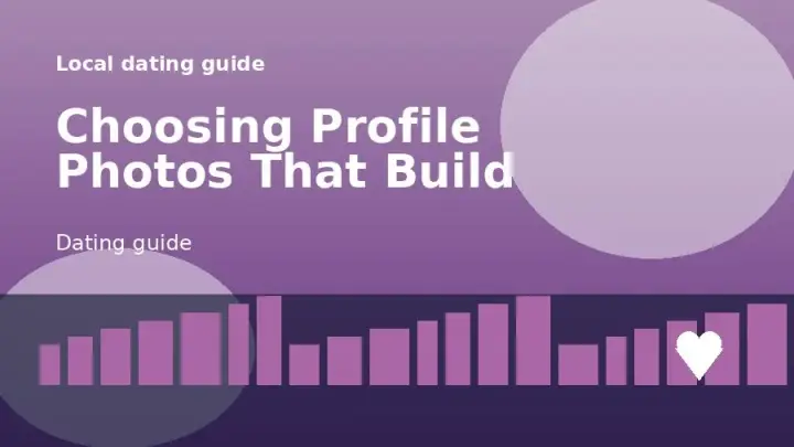 A dating guide illustration for 信頼を築くプロフィール写真の選び方