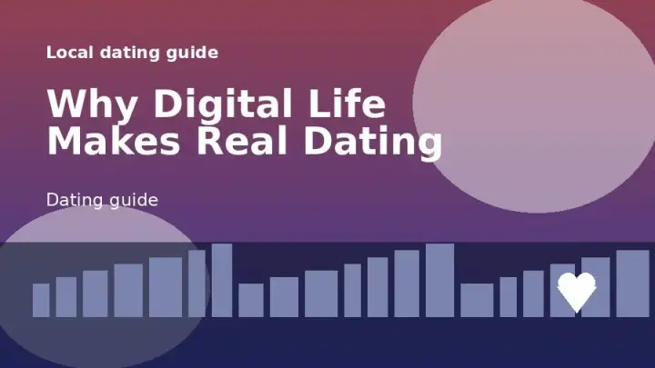 A dating guide illustration for デジタルライフが本当のデートを難しく感じる理由