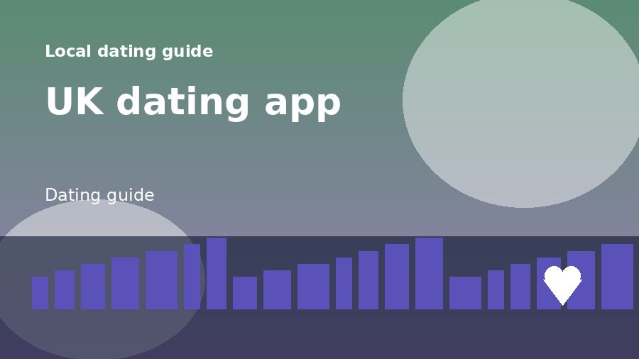 A dating guide illustration for UK dating app