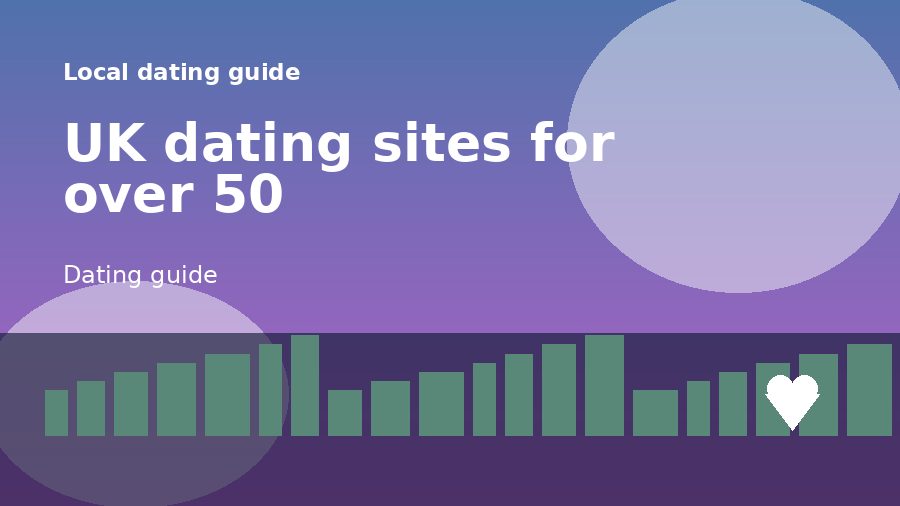 A dating guide illustration for UK dating sites for over 50