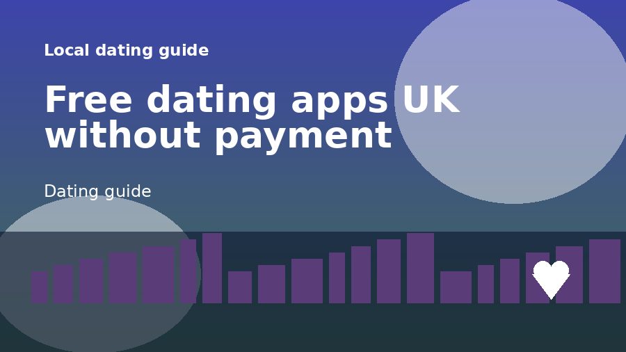 A dating guide illustration for Free dating apps UK without payment