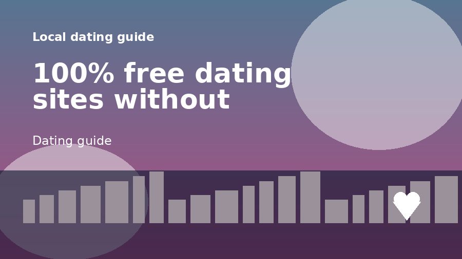 A dating guide illustration for 100% free dating sites without payment