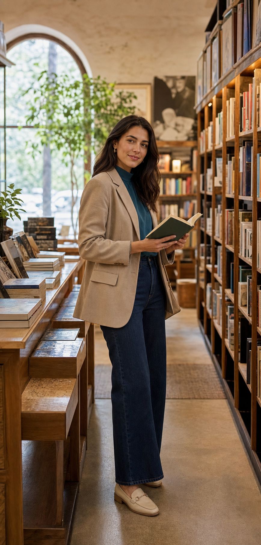 Bookshop Browsing Photo with fictional adult model